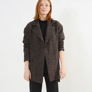 Meg | Wool Chi Chi Jacket - Brown